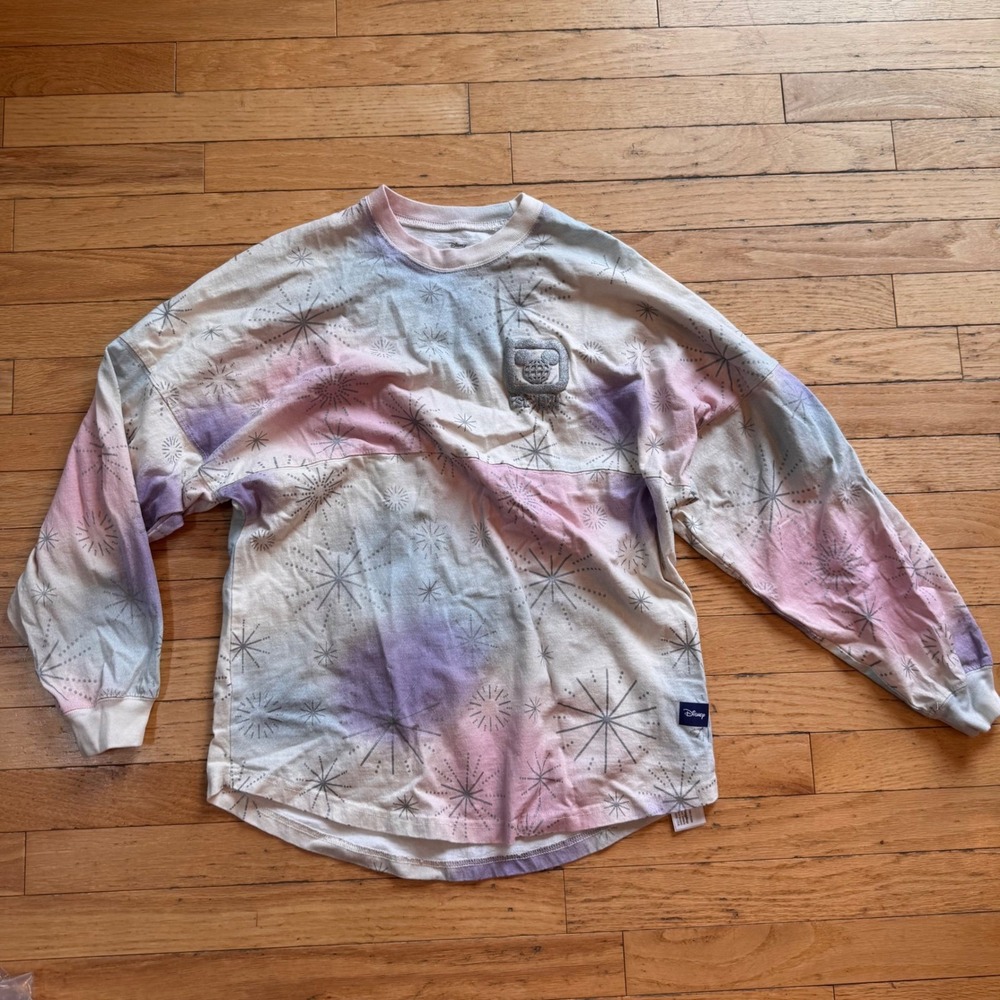 Disney 100 Years of Wonder Spirit Jersey Walt Disney World Tie Dye Silver XS - Picture 3 of 7